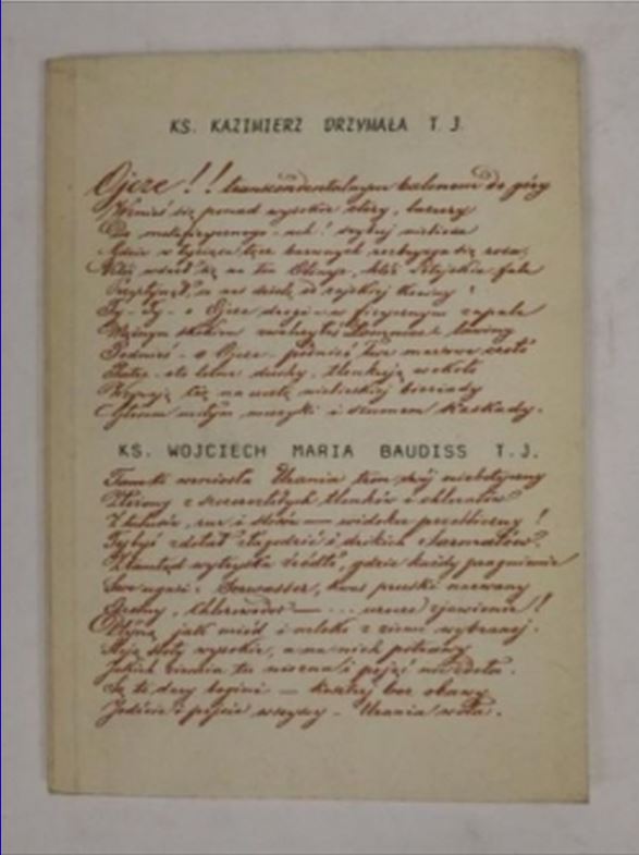 Drzymala Kazimierz ks wojciech maria baudiss t j 1